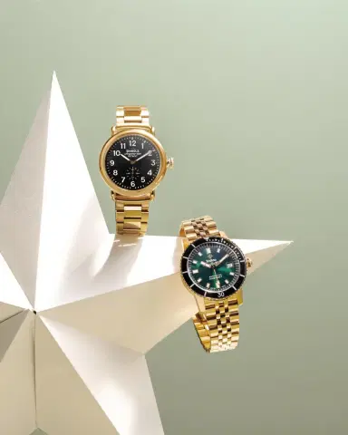 Shinola Runwell Sub Second PVD Gold Bracelet Watch, 41mm | Thumbnail 5