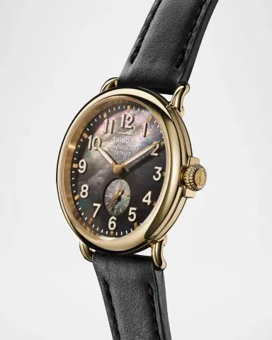 Shinola Runwell Sub Second PVD Gold Bracelet Watch, 41mm | Thumbnail 7