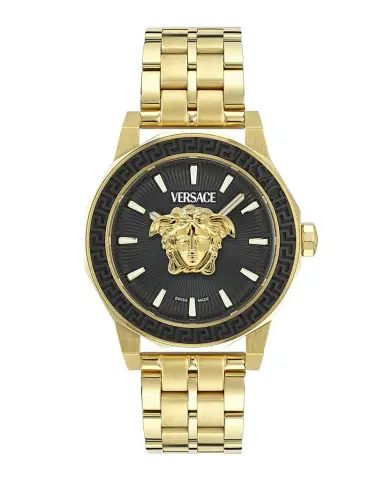 Versace Medusa Deco IP Yellow Gold Bracelet Watch, 43mm | Thumbnail 1