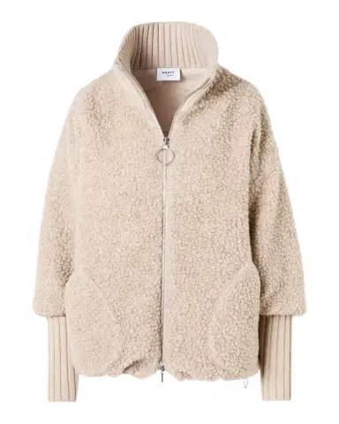 Akris punto Bouclé Fleece Relaxed-Fit Coat | Thumbnail 1 Akris punto Bouclé Fleece Relaxed-Fit Coat | Thumbnail 1