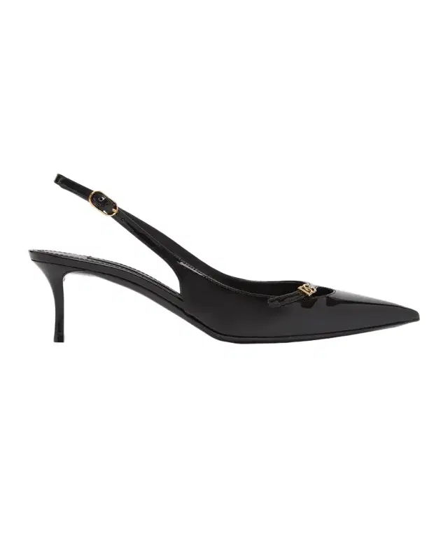 Dolce & Gabbana 90mm DG Vernice Patent Leather Slingback Pumps
