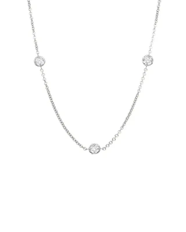 Paul Morelli 18k White Gold Diamond Chain Necklace, 16"