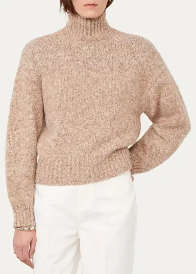 OFFICINE GÉNÉRALE Turtleneck Wool Sweater | Thumbnail 4 OFFICINE GÉNÉRALE Turtleneck Wool Sweater | Thumbnail 4