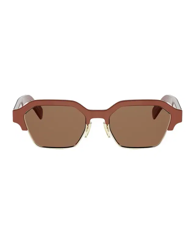 Celine Men's Acetate and Nylon Geometric Combi Sunglasses