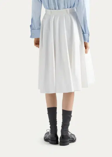 Prada Belted A-Line Midi Skirt | Thumbnail 3 Prada Belted A-Line Midi Skirt | Thumbnail 3