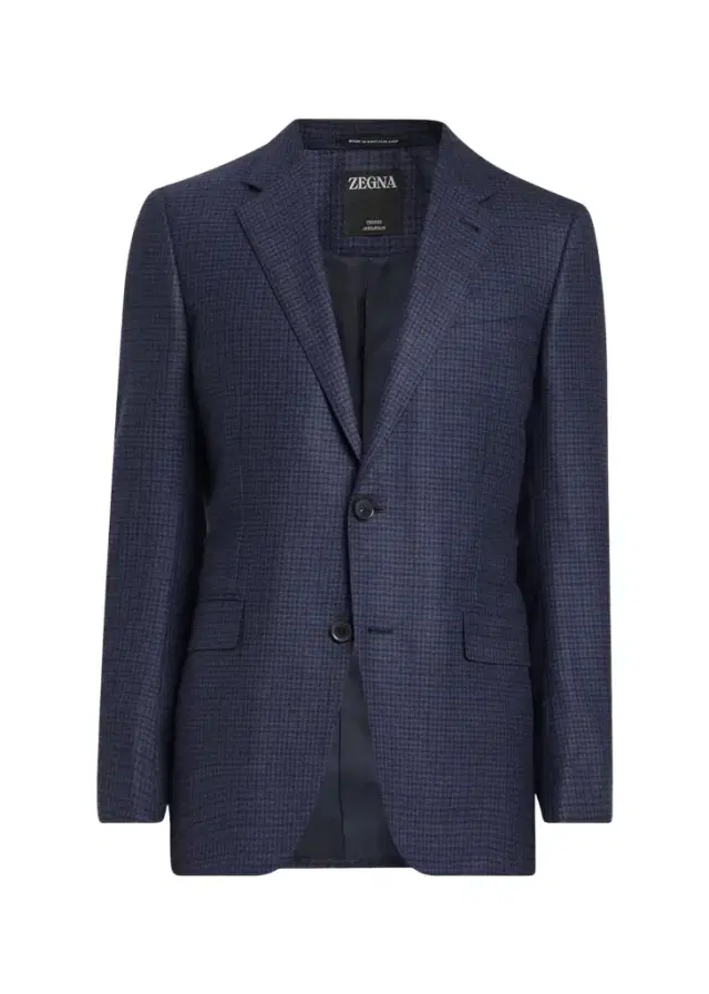 Zegna Men's Wool Micro-Plaid Single-Breasted Sport Coat