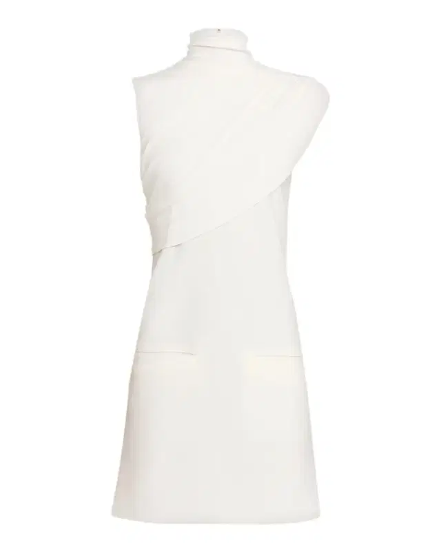 Courrèges Twist Draped A-Line Mini Dress