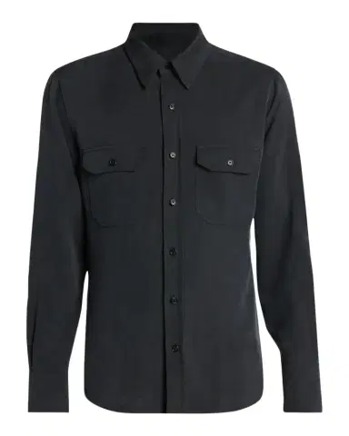 Tom Ford Men's Silk Twill Flap Pocket Button-Down Shirt | Thumbnail 1 Tom Ford Men's Silk Twill Flap Pocket Button-Down Shirt | Thumbnail 1