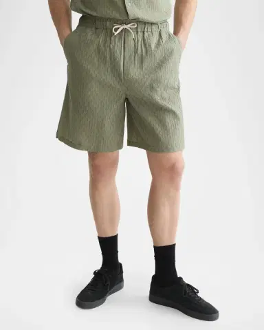 Maison Scotch Men's Jacquard Seersucker Drawstring Shorts | Thumbnail 4