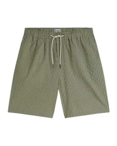 Maison Scotch Men's Jacquard Seersucker Drawstring Shorts | Thumbnail 1