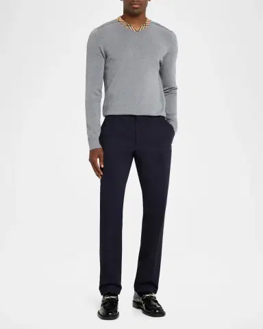 Burberry Men's Charlton Flat-Front Pants | Thumbnail 2