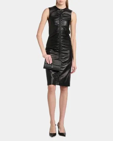 Tom Ford Lamb Leather Midi Dress | Thumbnail 2