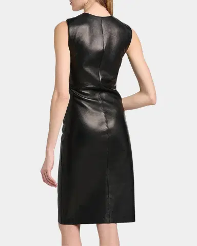 Tom Ford Lamb Leather Midi Dress | Thumbnail 3