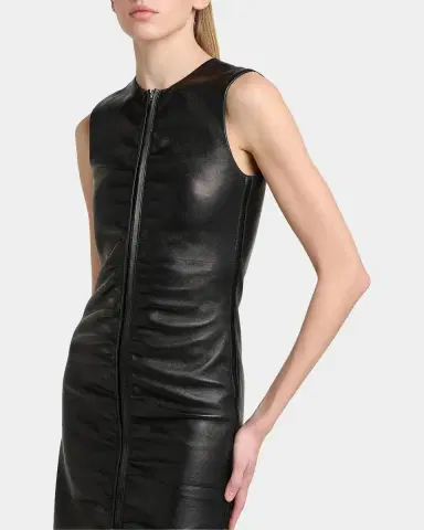 Tom Ford Lamb Leather Midi Dress | Thumbnail 5