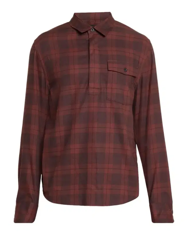 Vince Men's Hamilton Plaid Long-Sleeve Polo Shirt