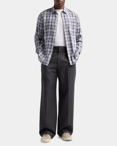 Vince Men's Exchange Plaid Button-Down Shirt | Thumbnail 2