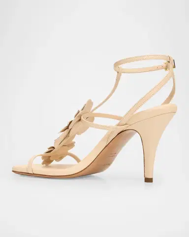 Zimmermann 85mm Belara Leather T-Strap Sandals | Thumbnail 2
