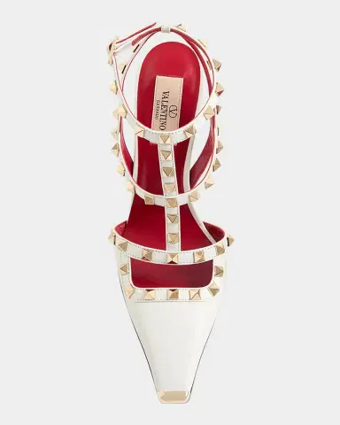 Valentino Garavani Rockstud 100mm Studded Leather Strappy Pumps | Thumbnail 4