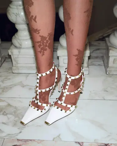 Valentino Garavani Rockstud 100mm Studded Leather Strappy Pumps | Thumbnail 5