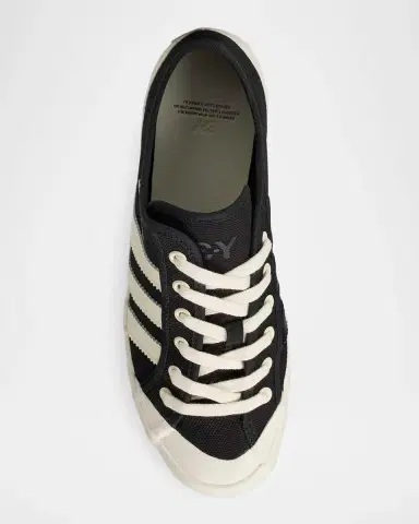 Y-3 Men's Adria Textile and Leather Low-Top Sneakers | Thumbnail 3