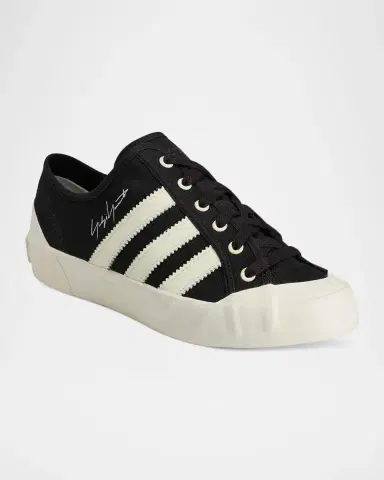 Y-3 Men's Adria Textile and Leather Low-Top Sneakers | Thumbnail 5