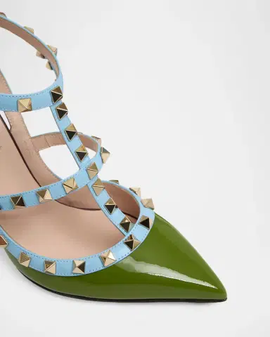 Valentino Garavani Rockstud 100mm Studded Leather Strappy Pumps | Thumbnail 5