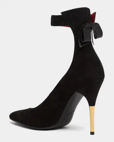 Valentino Garavani Leather Bow-Back Stiletto Pumps | Thumbnail 4