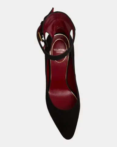 Valentino Garavani Leather Bow-Back Stiletto Pumps | Thumbnail 6