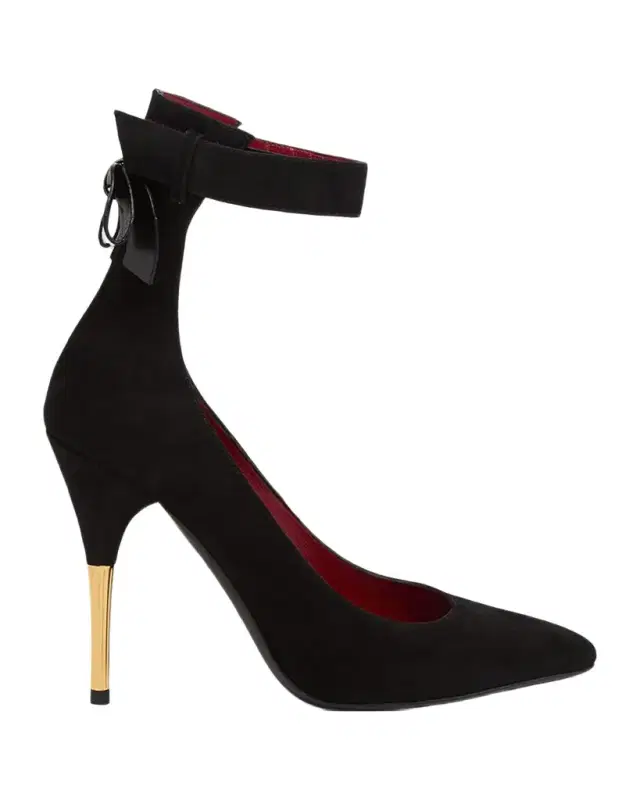 Valentino Garavani Leather Bow-Back Stiletto Pumps