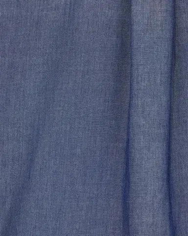 Emporio Armani Men's Chambray Self-Fabric Logo Short-Sleeve Shirt | Thumbnail 6