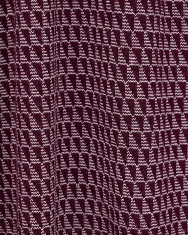 Emporio Armani Men's Geometric Wool Knit Johnny-Collar Polo Shirt | Thumbnail 6 Emporio Armani Men's Geometric Wool Knit Johnny-Collar Polo Shirt | Thumbnail 6