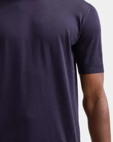 Giorgio Armani Men's Silk and Cotton Crewneck T-Shirt | Thumbnail 5
