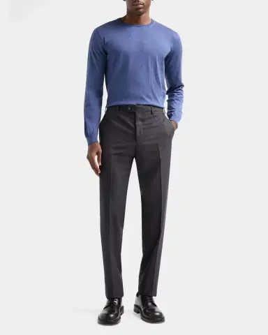 Giorgio Armani Men's Silk and Cotton Jersey Crewneck Sweater | Thumbnail 2