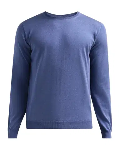 Giorgio Armani Men's Silk and Cotton Jersey Crewneck Sweater | Thumbnail 1