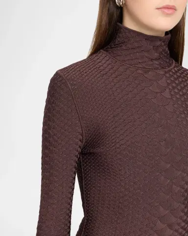 Adam Lippes Sitara Viscose Knit Turtleneck Top | Thumbnail 5
