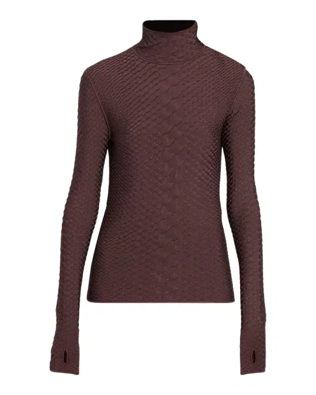 Adam Lippes Sitara Viscose Knit Turtleneck Top