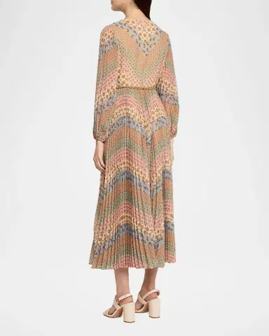 Zimmermann Sunray Long-Sleeve Midi Dress | Thumbnail 3