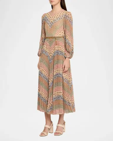 Zimmermann Sunray Long-Sleeve Midi Dress | Thumbnail 4