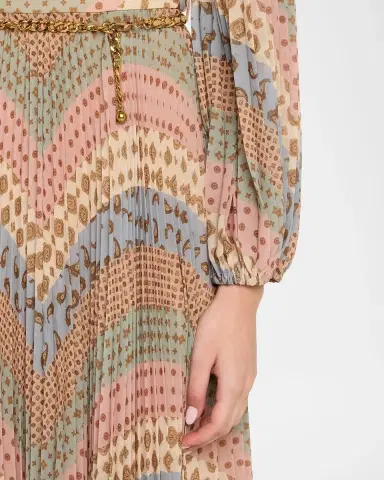 Zimmermann Sunray Long-Sleeve Midi Dress | Thumbnail 5
