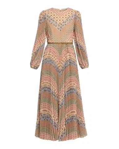 Zimmermann Sunray Long-Sleeve Midi Dress | Thumbnail 1