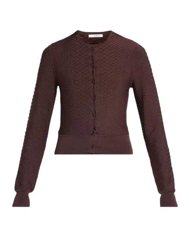 Adam Lippes Worth Viscose Knit Cardigan