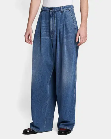 Marni Pleated-Front High-Rise Wide-Leg Jeans | Thumbnail 5