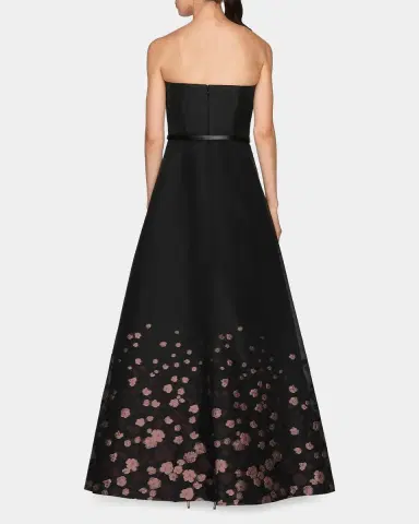 Kay Unger New York Elenora Floral Organza Ball Gown | Thumbnail 3 Kay Unger New York Elenora Floral Organza Ball Gown | Thumbnail 3