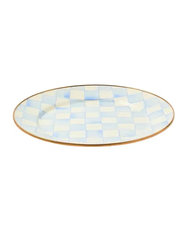 MacKenzie-Childs Check Enamel Dinner Plate