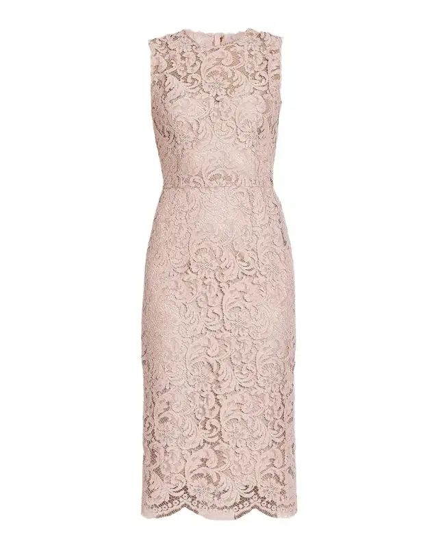 Dolce & Gabbana Lace Sheath Midi-Dress