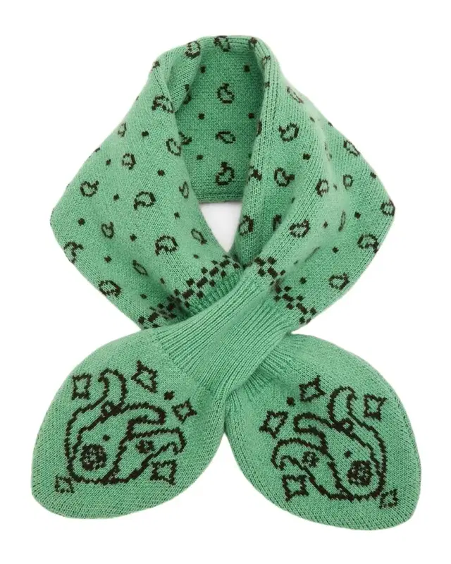 Guest In Residence Bandana Bowtie Wool-Cashmere Scarf