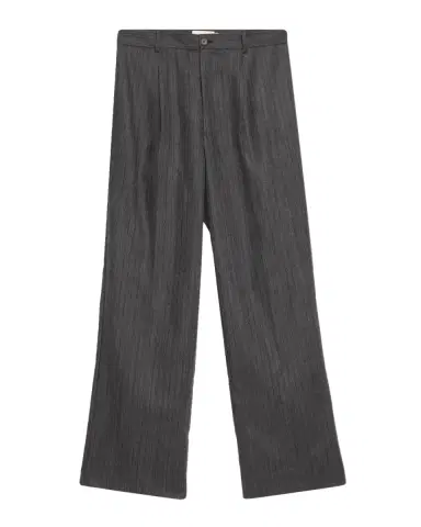 Frame Men's Wool Stripe Wide-Leg Trousers | Thumbnail 2 Frame Men's Wool Stripe Wide-Leg Trousers | Thumbnail 2