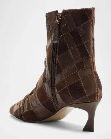 Alexandre Birman 50mm Annelise Patchwork Leather Booties | Thumbnail 2 Alexandre Birman 50mm Annelise Patchwork Leather Booties | Thumbnail 2