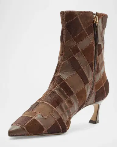 Alexandre Birman 50mm Annelise Patchwork Leather Booties | Thumbnail 6 Alexandre Birman 50mm Annelise Patchwork Leather Booties | Thumbnail 6