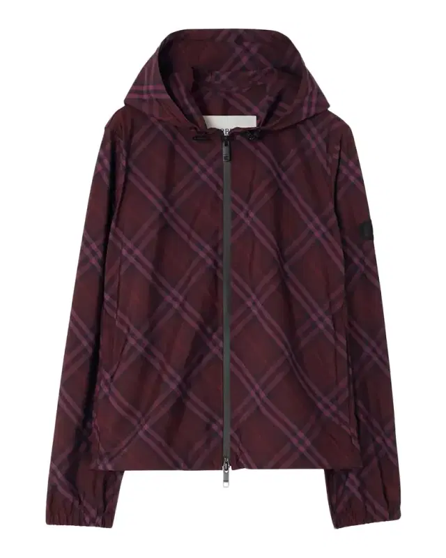 Burberry Salcombe Check Zip Hooded Jacket